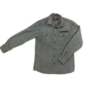 Rock & Republic Black and White Striped Button Up Shirt. Size S. Great Condition